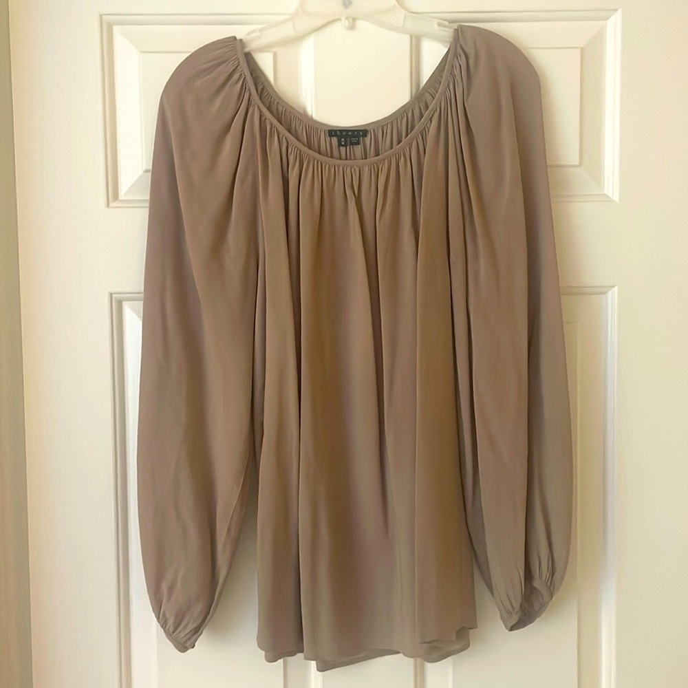 Theory balloon sleeve blouse